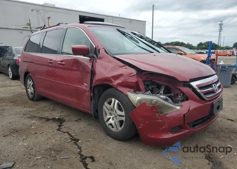 2006 Honda Odyssey Exl from USA, damaged, VIN 5FNRL38626B403058